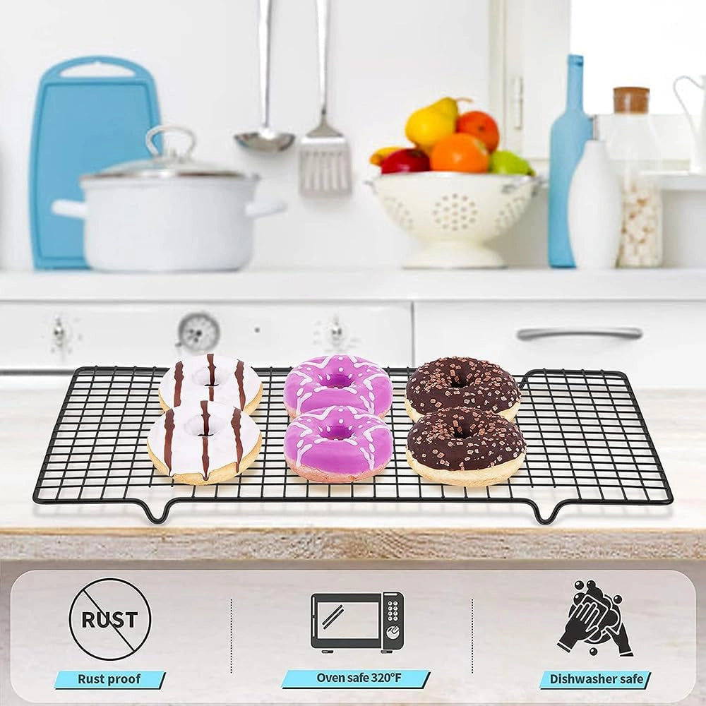 Set di 2 griglie di ventilazione in acciaio inossidabile, dimensioni 40x25 cm, con piedini