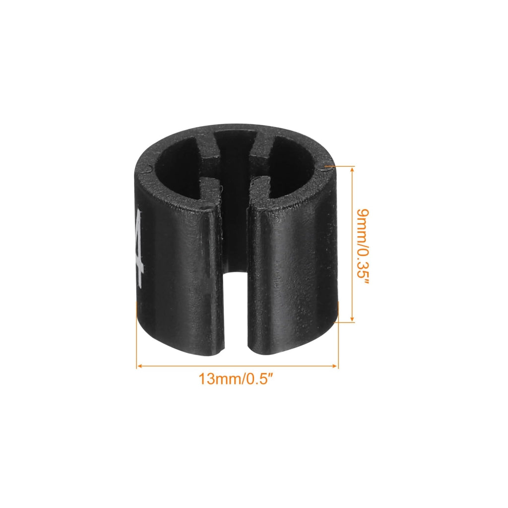Etichette per appendini, rotonde, 13 x 9 mm, confezione da 100 pezzi, colore nero