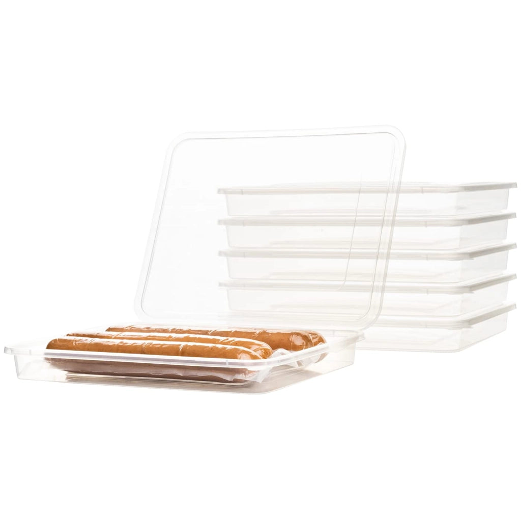 Contenitore per salumi, set da 6, senza BPA, 22x17x2,5 cm