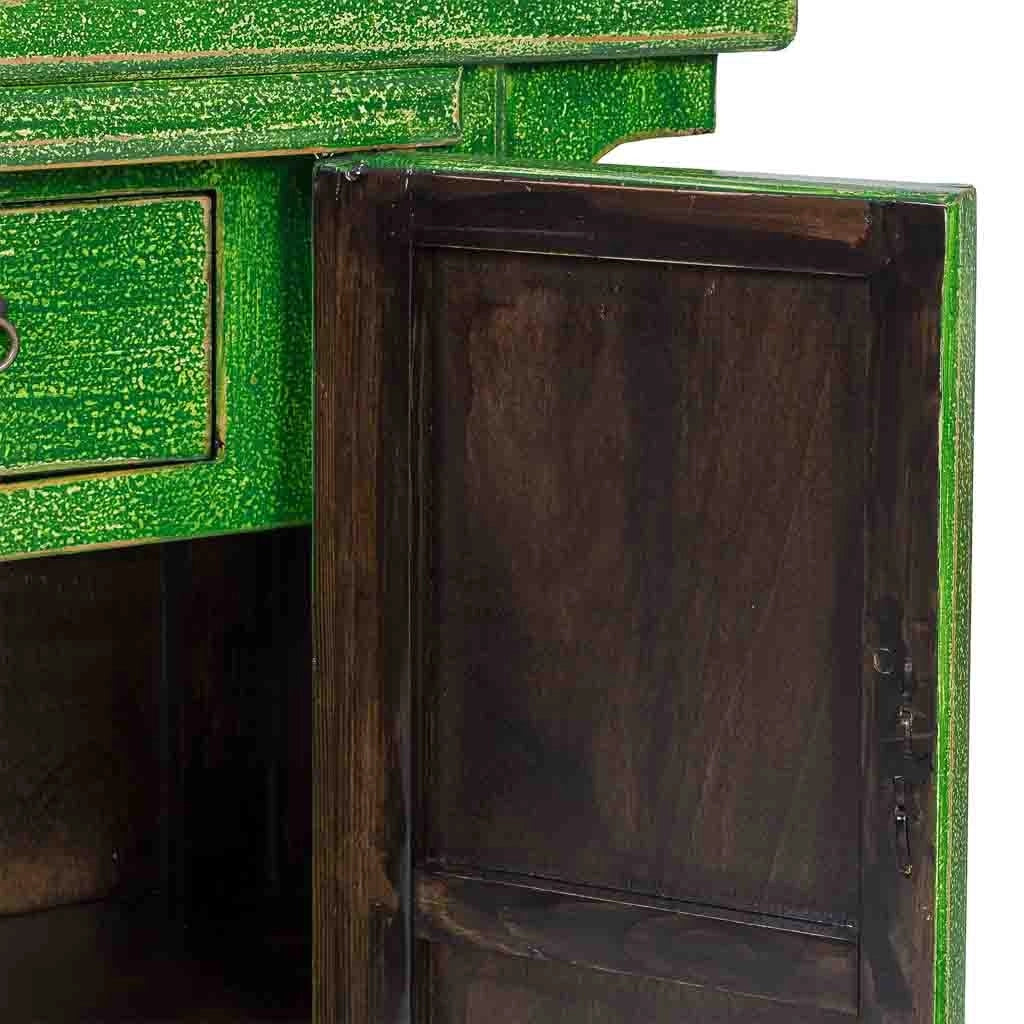 Appendiabiti da ingresso in legno verde 100x28x86h cm