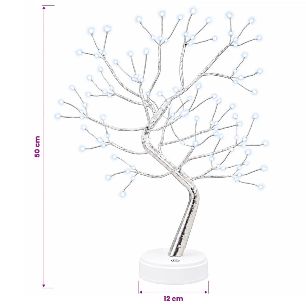Mini albero di Natale starburst 2 pz Argento 12 x 50 cm Acciaio 42055370