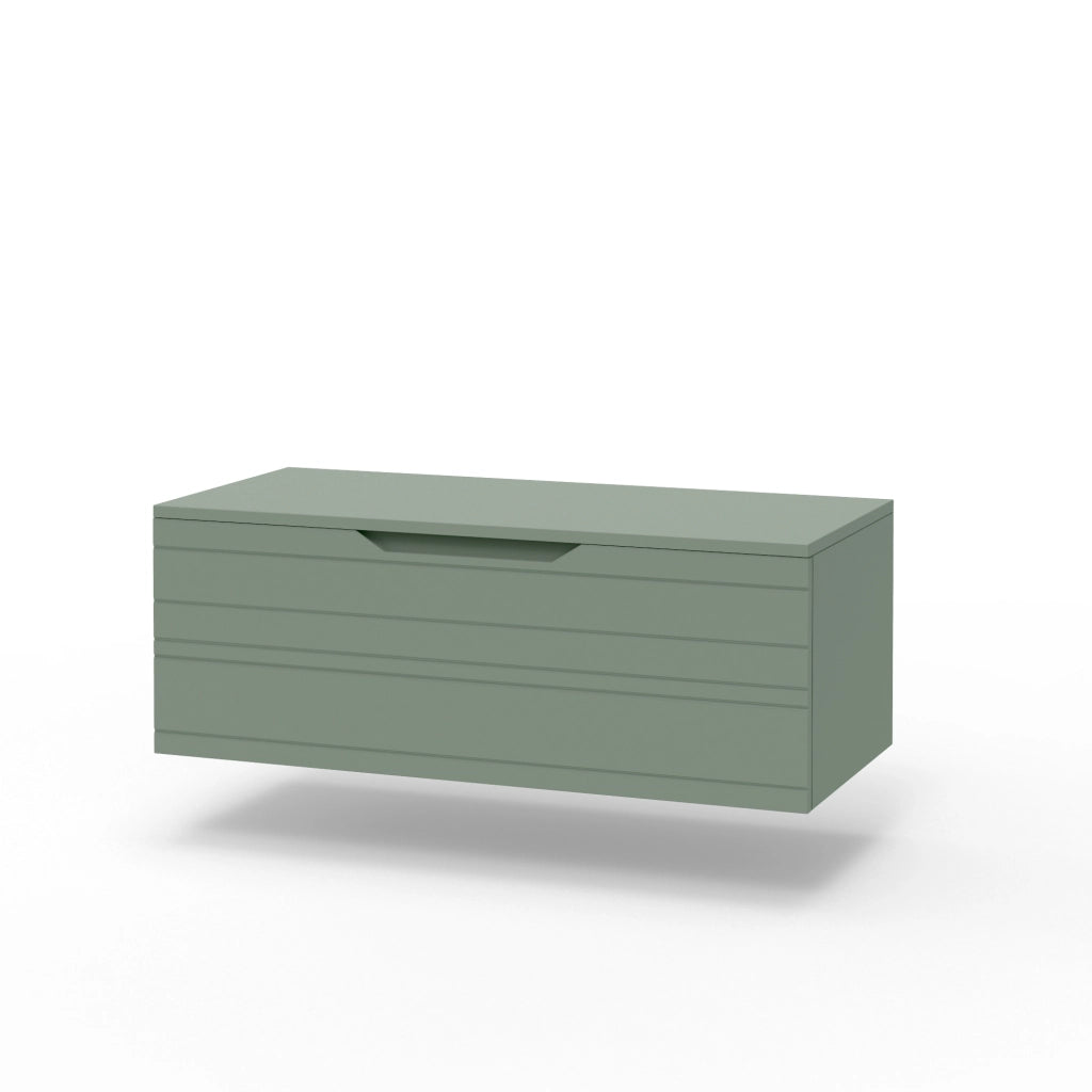 Base con top 1 cestone SOLMIRA verde salvia