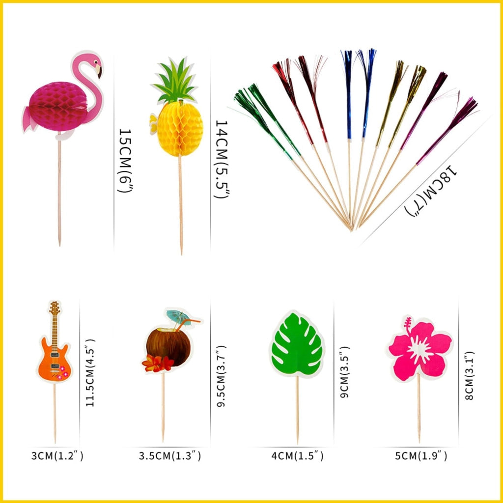 Set per decorare cocktail, 90 pezzi: ombrellini e cannucce decorative
