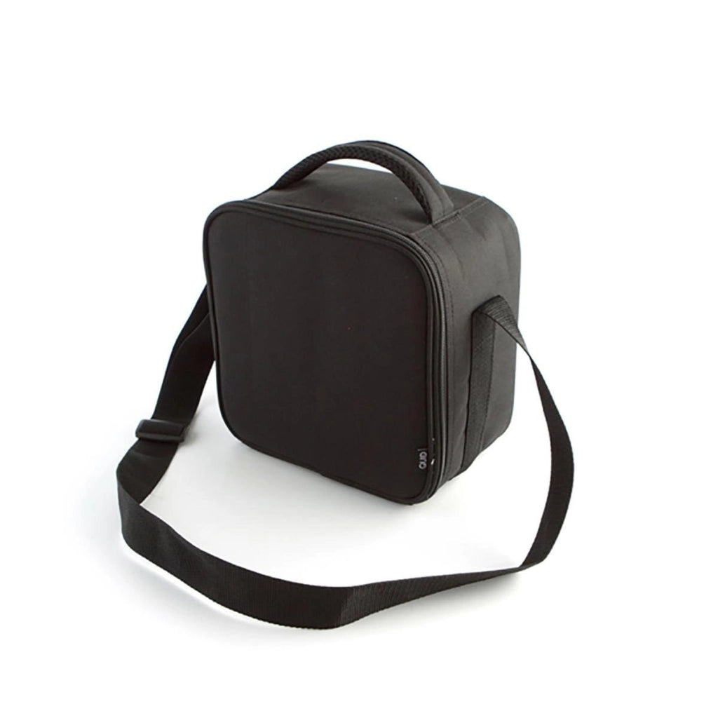 Cesto da picnic con supporto, 19 x 14 x 26 cm, colore nero
