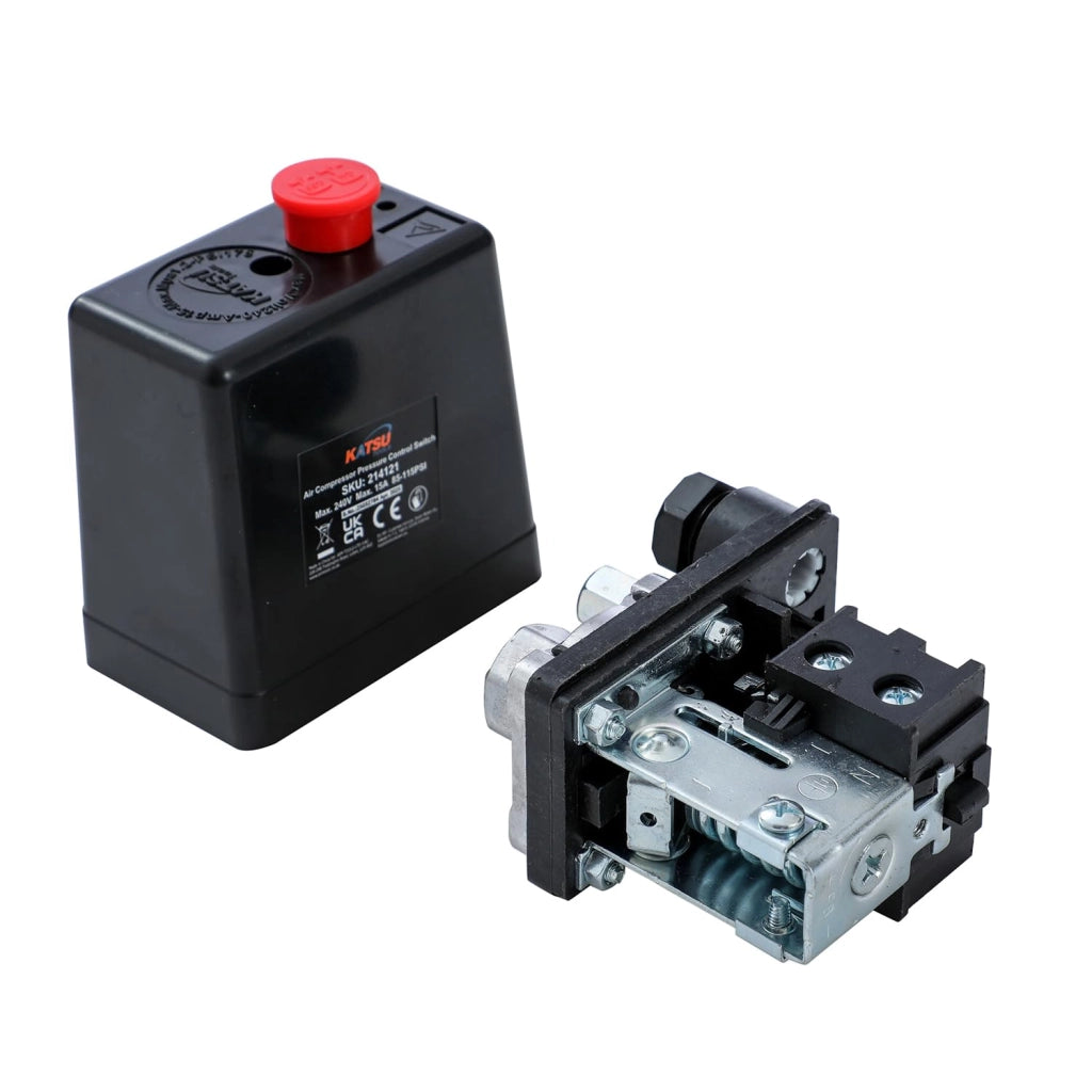 Interruttore di pressione da 1/4" a 220V monofase per compressore d'aria