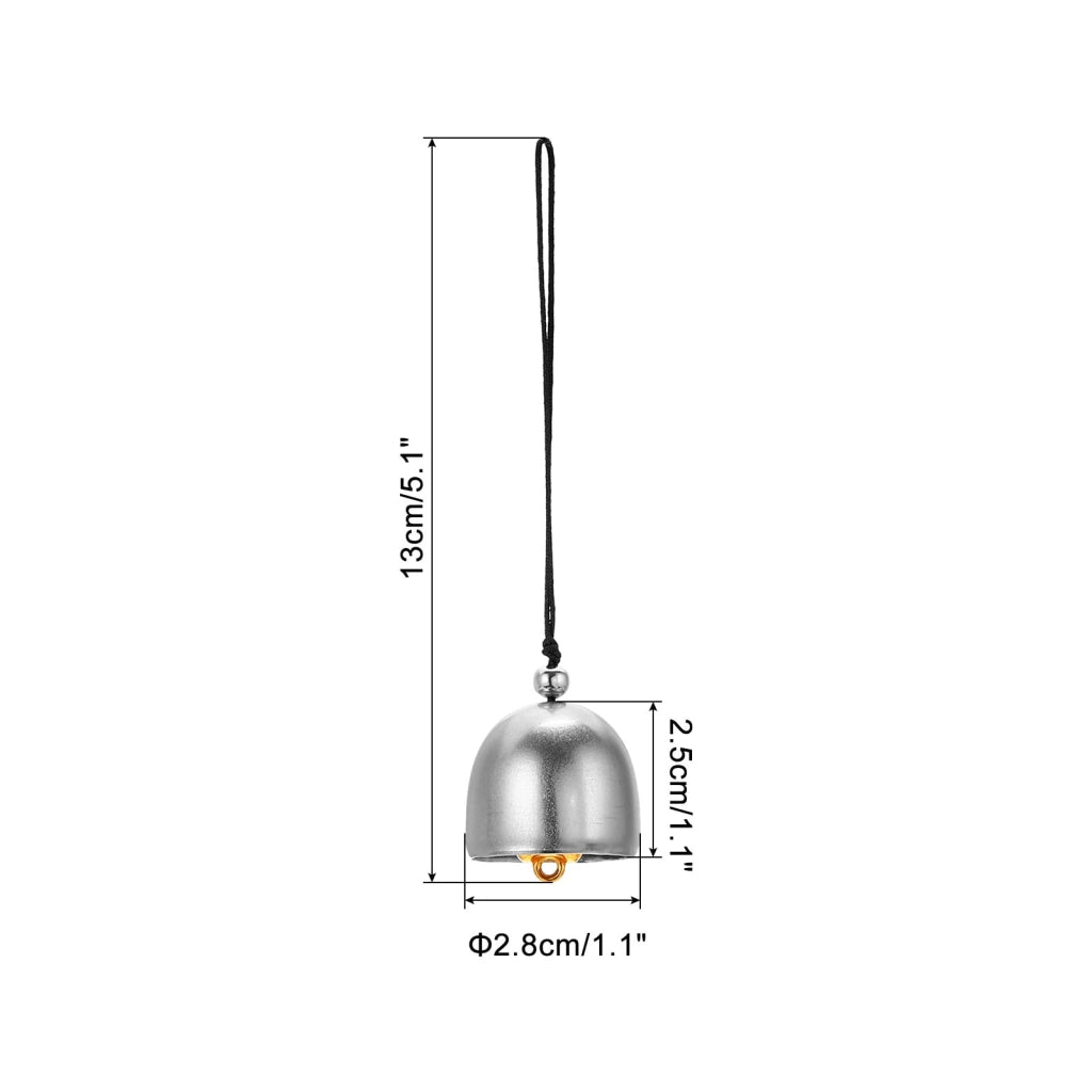 Set di 3 campanelli eolici in metallo, design retrò, 13 cm, ideali per giardino e balcone