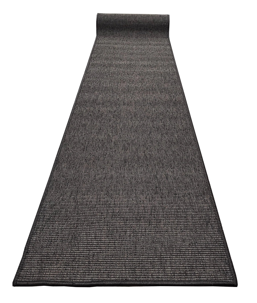 Tappeto per corridoio, 70x400 cm, color antracite, in polipropilene, lavabile