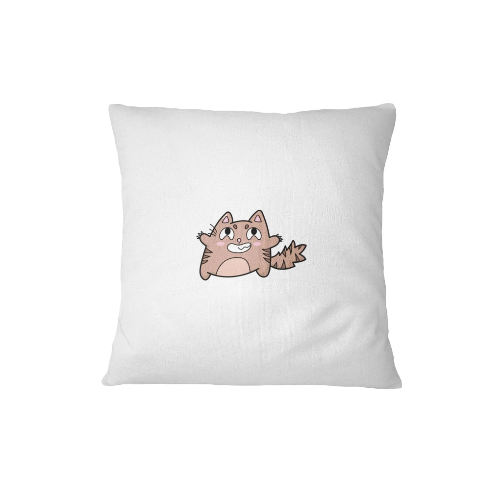 Custodia decorativa per cuscino, 45x45 cm, bianca, in poliestere, con cerniera