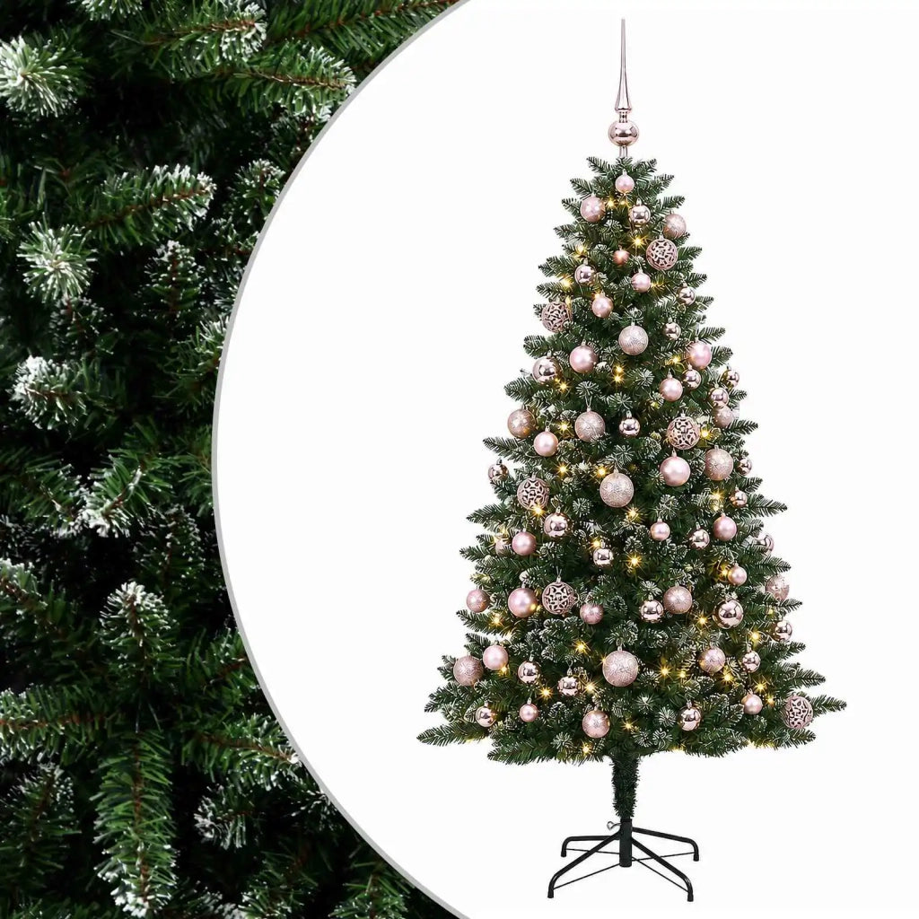 Albero di Natale Artificiale con Palline 210 cm 300 LED 3466723