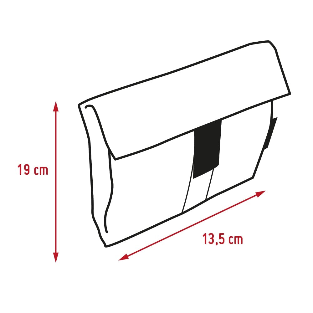 Borsa pieghevole in tessuto per panini, dimensioni 10,5x14x18 cm, colore rosa