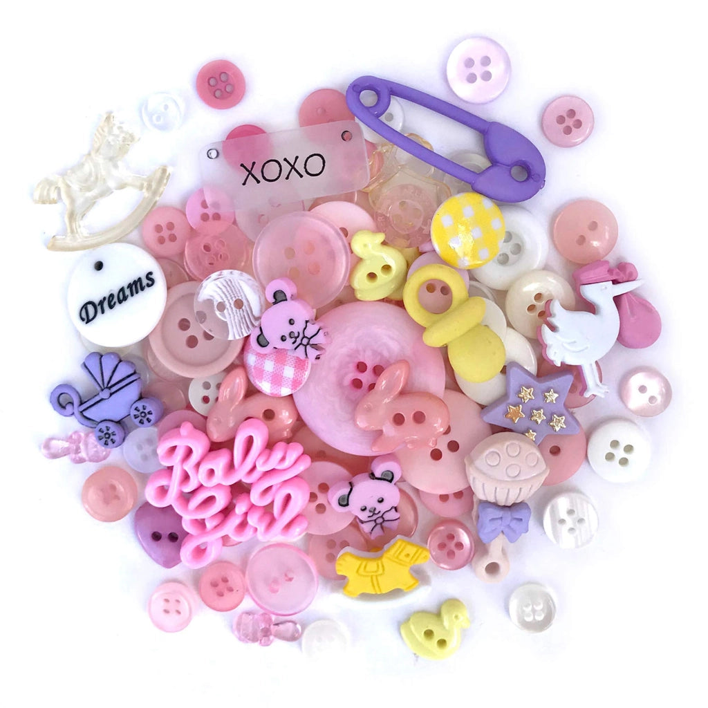 Bottoni per neonati, in plastica, a pressione, confezione da 50 pezzi, multicolore