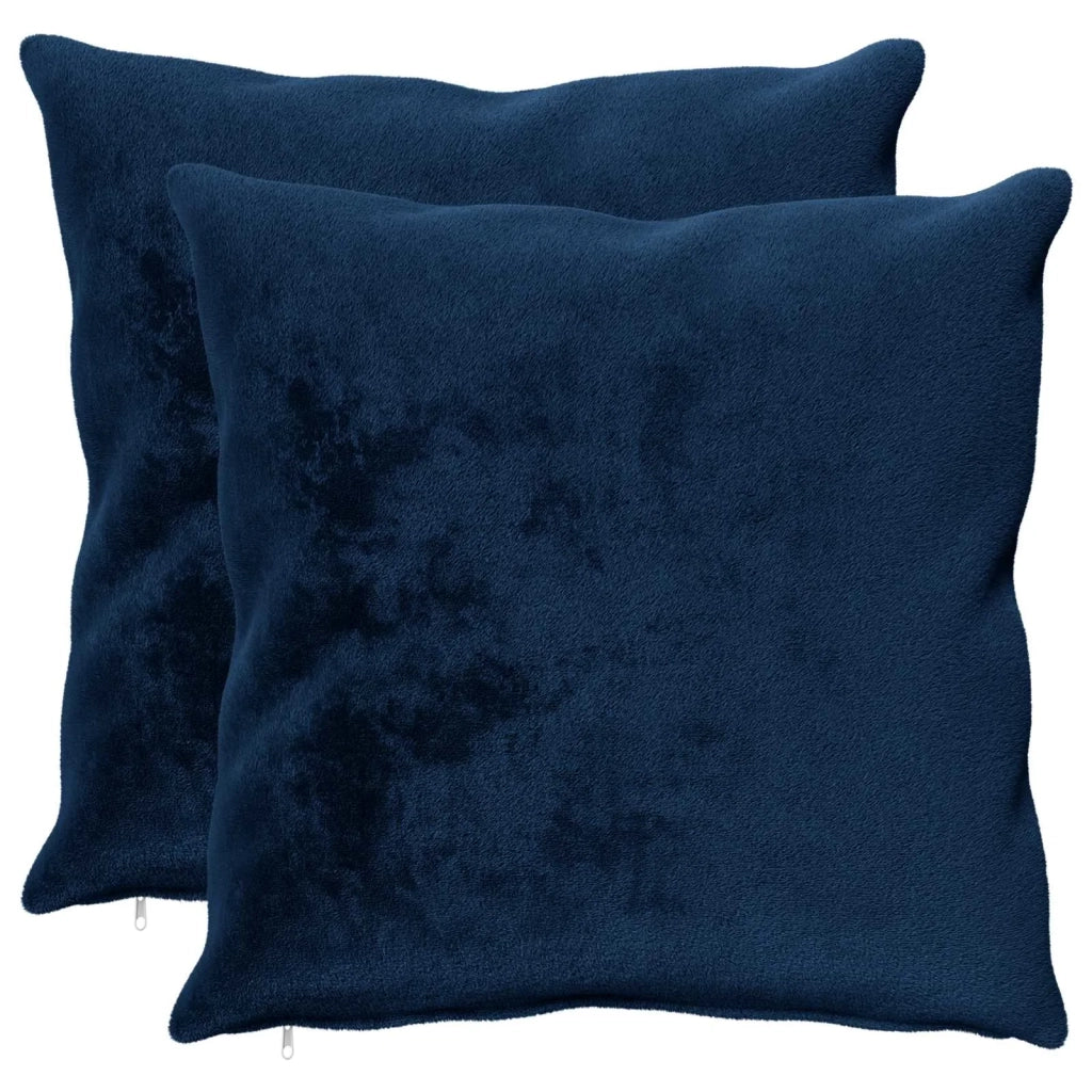 Federa 2 pz HEERLEN Blu navy 70 x 70 cm Flanella 913441