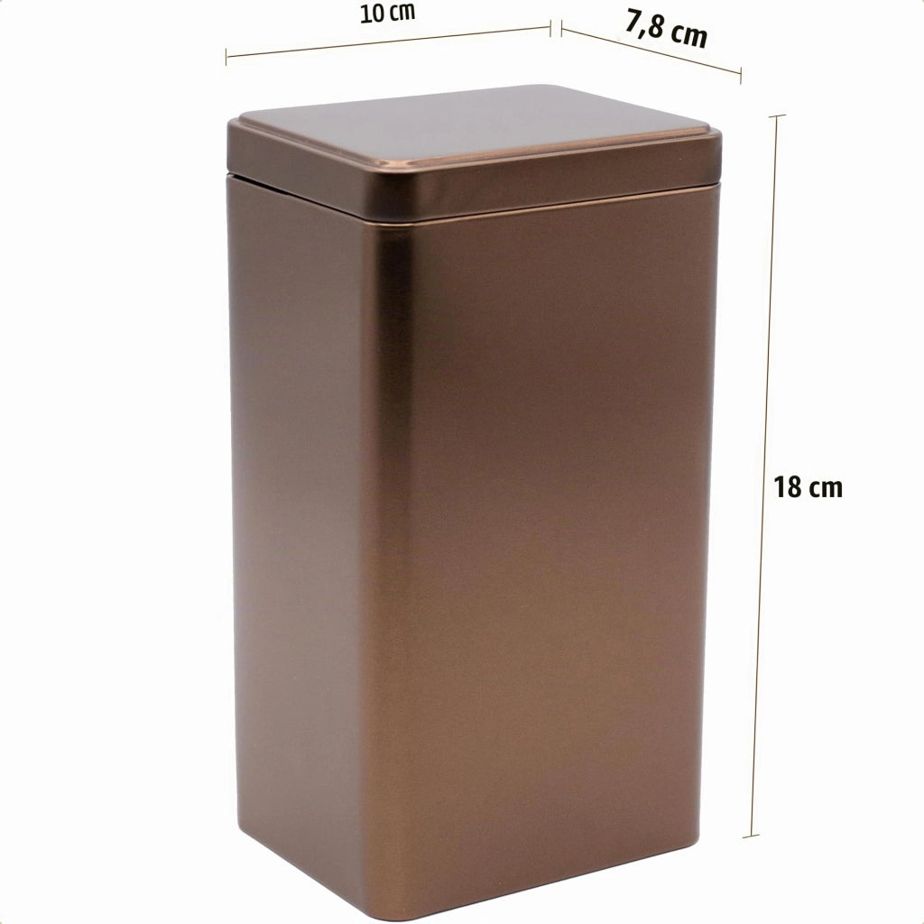 Set di 3 contenitori per caffè, impilabili, ermetici, dimensioni 18x10x7,8 cm