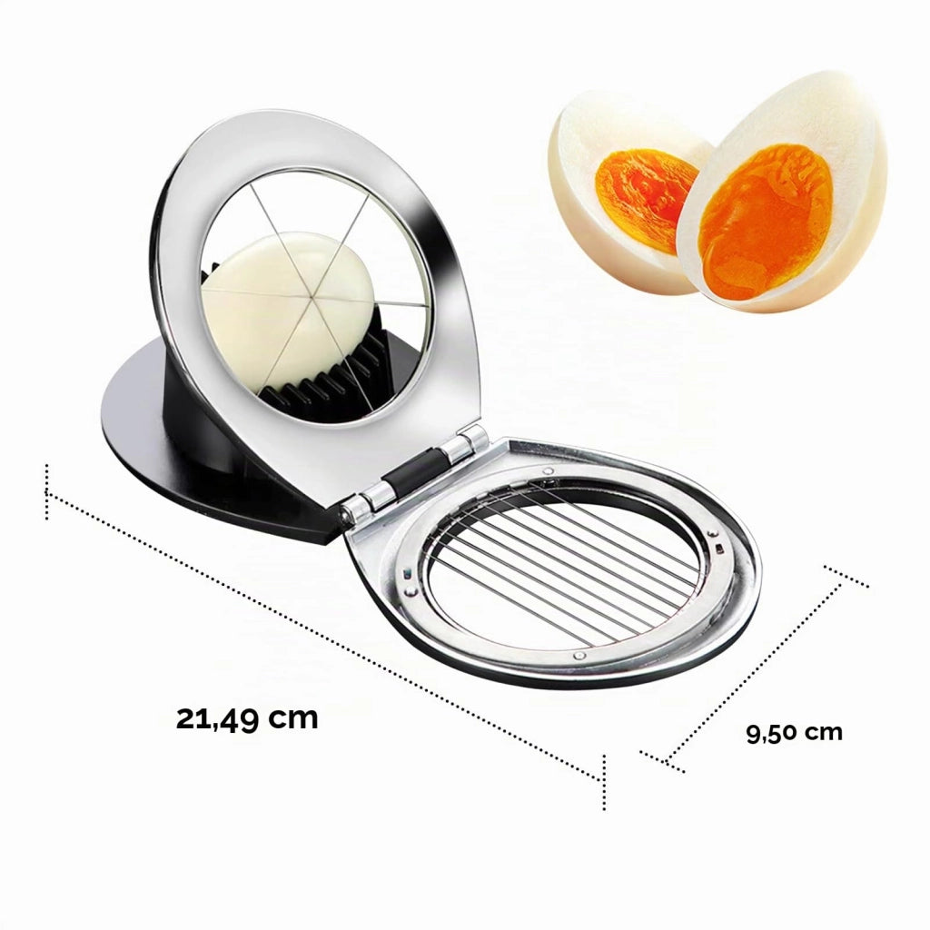 Tagliauova 2-in-1, filo in acciaio inossidabile, 6+10 lame