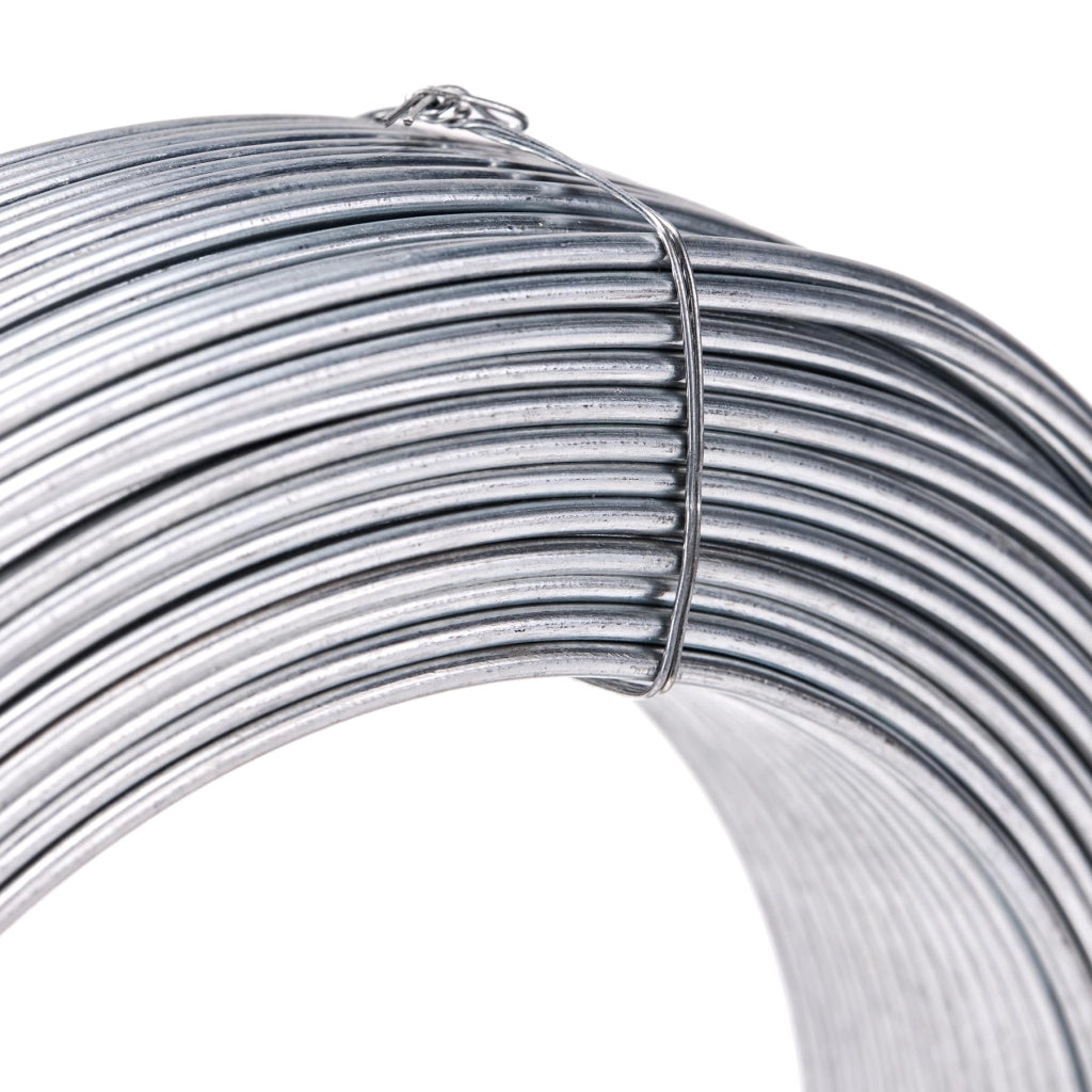 Filo spinato zincato, 2,7 mm x 100 m, per recinzioni e giardini