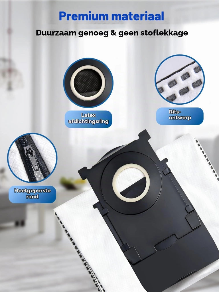 Sacchetti per aspirapolvere lavabili e riutilizzabili per Ecovacs Deebot T80 Omni/T50 Pro Omni (set da 3, 4 litri)