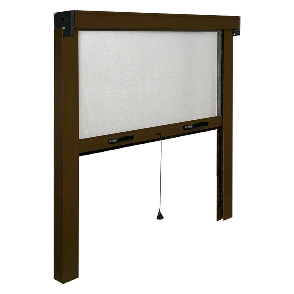 ZANZARIERA A RULLO VERTICALE PER FINESTRA cm 140 x 170 - marrone ral 8017