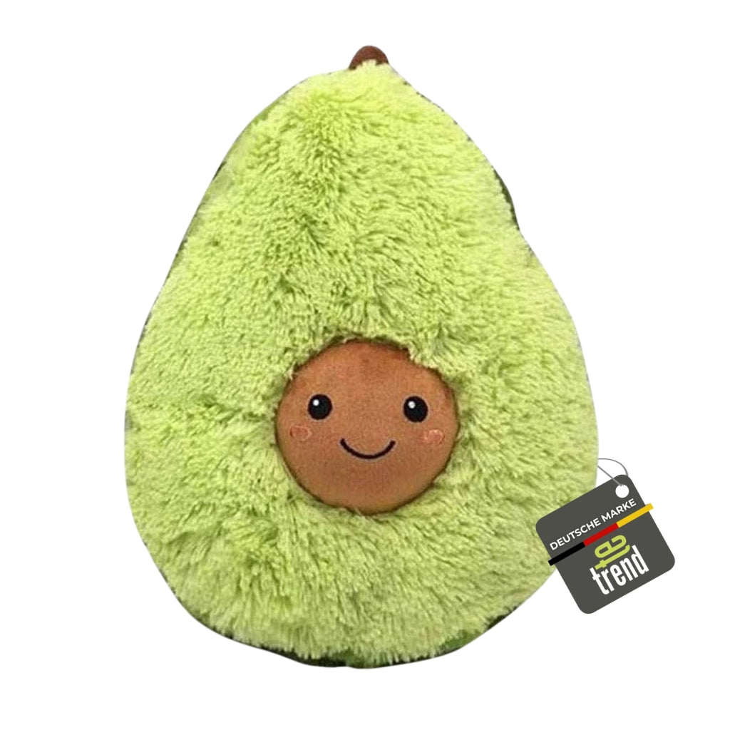Cuscino in peluche a forma di avocado, dimensioni XXL, 60 cm, multicolore