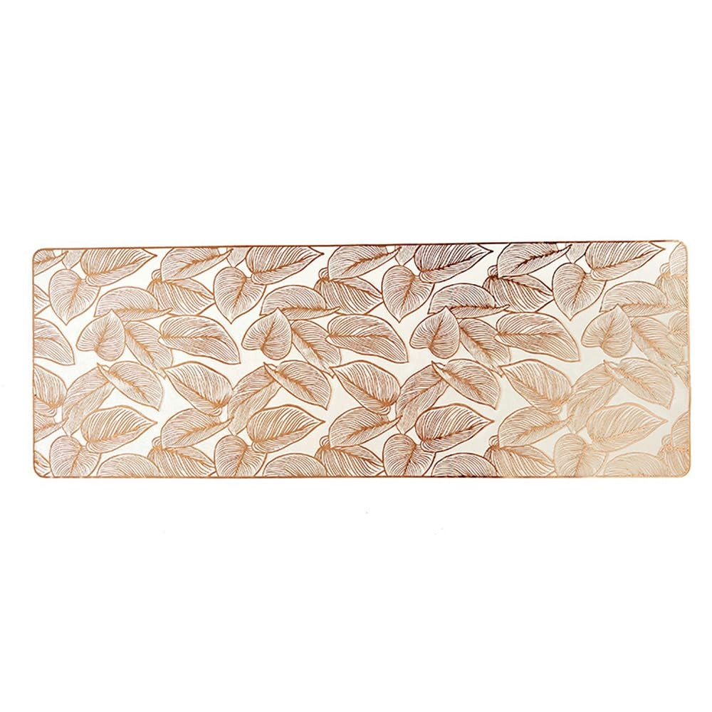 Tovaglia da tavolo in PVC antiscivolo, 91x33 cm, color rosa oro
