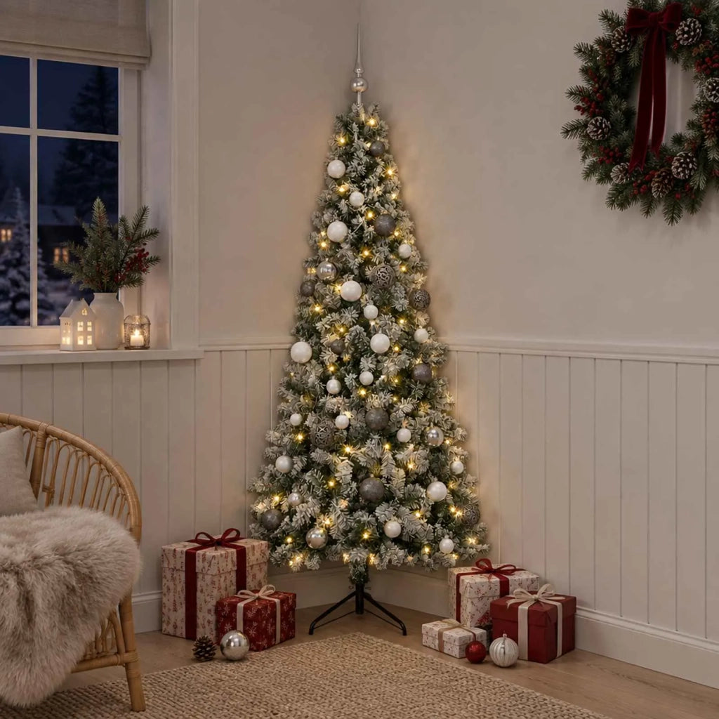 Albero di Natale artificiale con palline 120 cm 150 LED 3461000