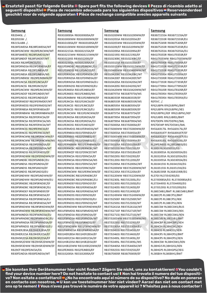 Sensore di temperatura per frigorifero e congelatore, 705 mm, compatibile con Samsung