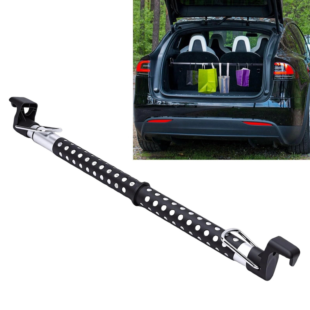 Portaoggetti regolabile per auto, da 530 a 1180 mm, in acciaio inossidabile, adatto per SUV e furgoni