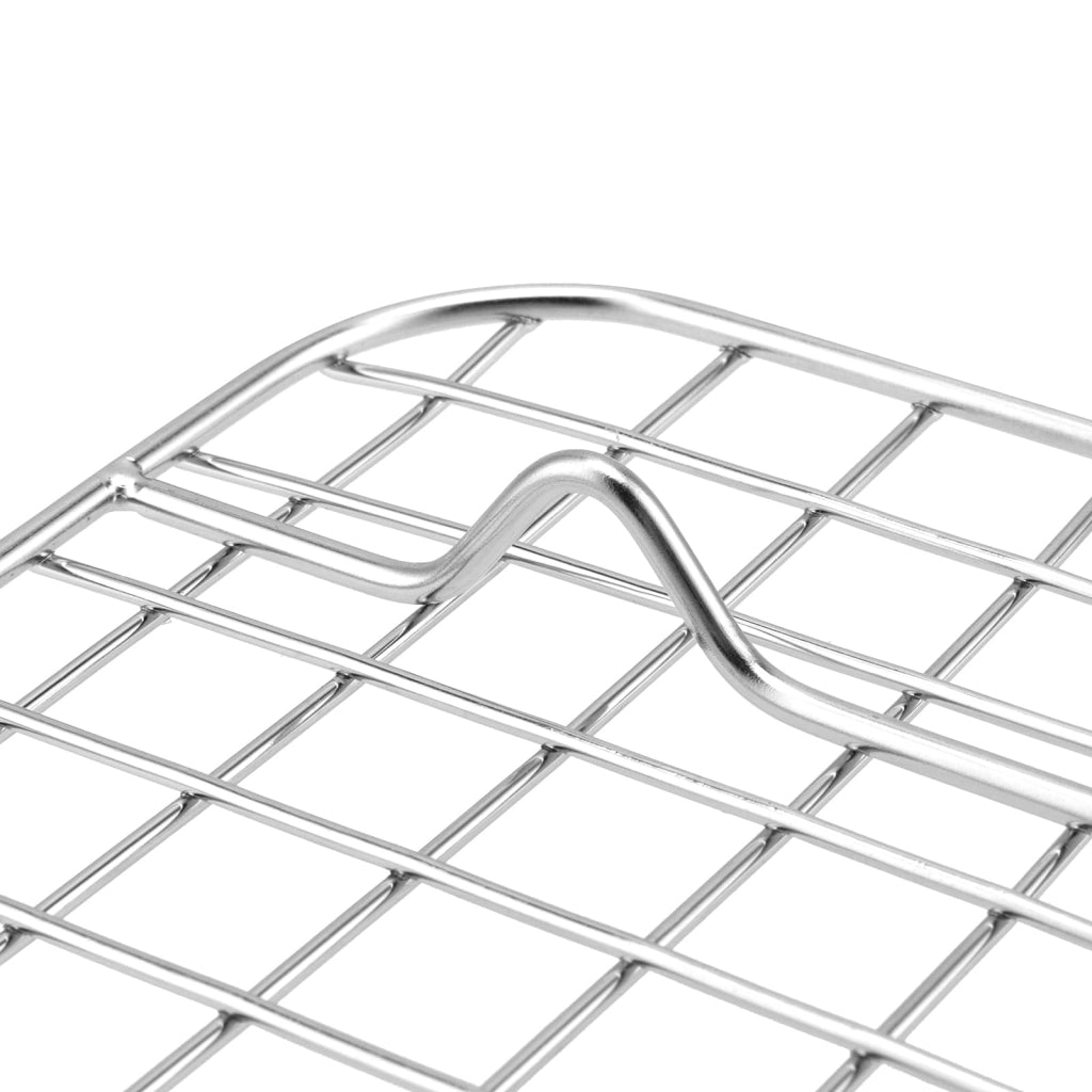 Set di teglie da forno con griglia, 2 pezzi, acciaio inossidabile, 23,5 x 17,5 x 2,5 cm