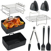 Set di accessori per friggitrice ad aria, 14 pezzi, compatibile con Ninja AF400EU, capacità 9L