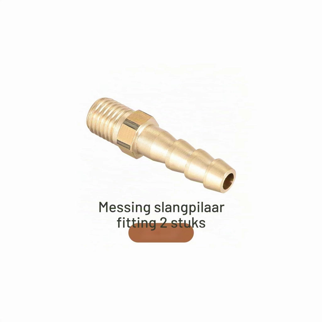 Raccordi in ottone per tubi, modello M8-1 x 6 mm, confezione da 2 pezzi