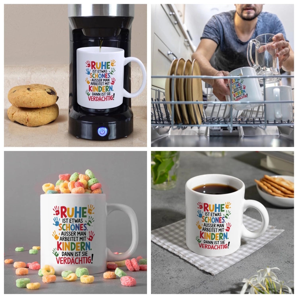 Tazza da caffè con scritta per insegnanti, 300 ml, in Vetroceramica