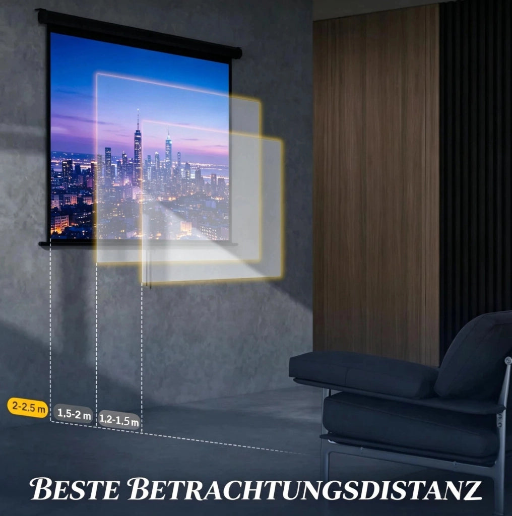 Schermo di proiezione 84'' 4:3 4K da parete o soffitto