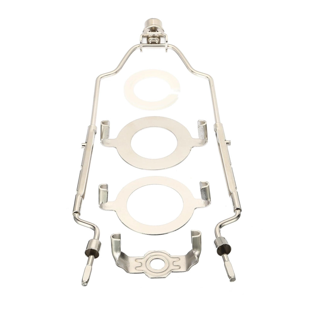 Set arpione regolabile per lampada con finale, 8-11 pollici, portalampada 3/8 IP E14 E26 E27, argento