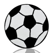 Tappeto a forma di campo da calcio, circa 60x60 cm, tappeto per bambini, motivo calcistico