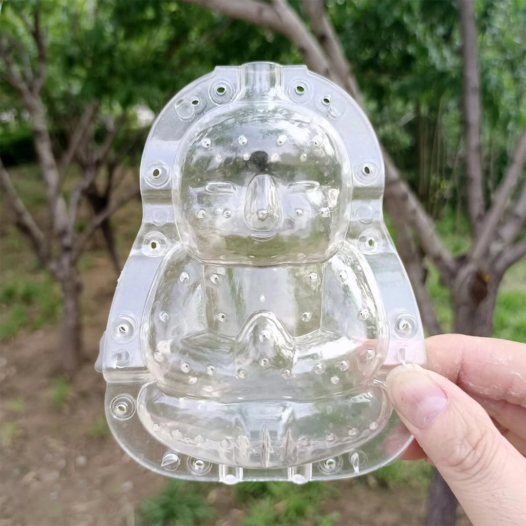 Set di stampi per frutta e verdura, 2 pezzi, design Buddha, in plastica