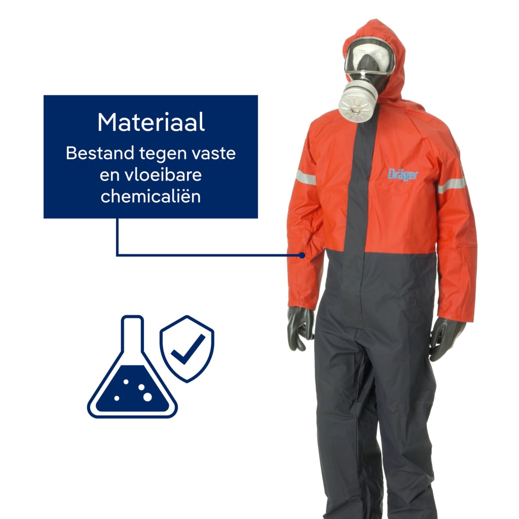 Tuta protettiva SPC 2400 Flexothane XXL, rosso/blu, traspirante