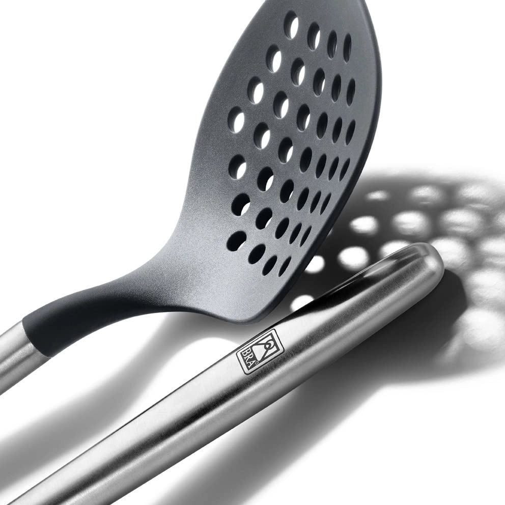 Cucchiai in acciaio inossidabile 18/10, in nylon e in silicone, lunghezza 33,8 cm