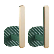 2 ganci adesivi per tende, colore verde, dimensioni 14,5 x 7 cm, multifunzione