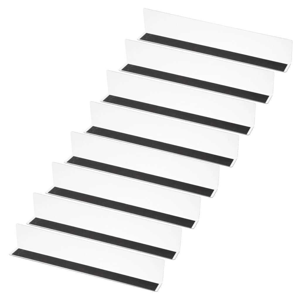 Set di 8 divisori magnetici per lavagna, in acrilico, dimensioni 13,8 x 1,6 x 2,4 cm