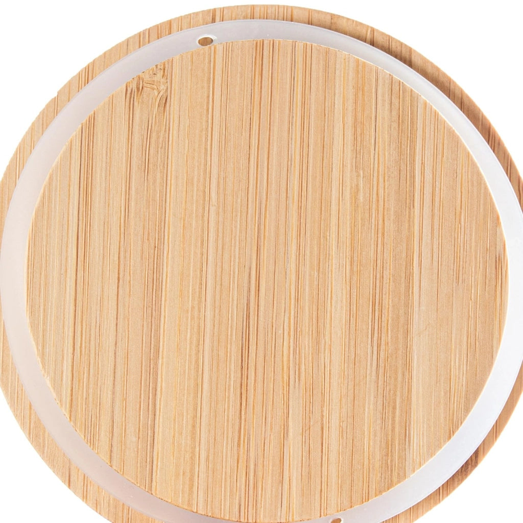 Contenitore in vetro e legno, capacità 1000 ml, dimensioni 10x10x24 cm