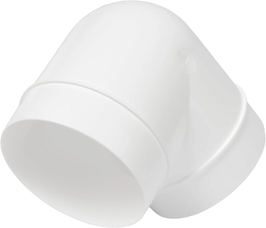 Curva per tubi in plastica, 90°, diametro 100 mm, confezione da 2 pezzi, per impianti di ventilazione