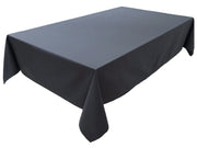 Tovaglia in cotone al 100%, dimensioni 150x260 cm, colore antracite