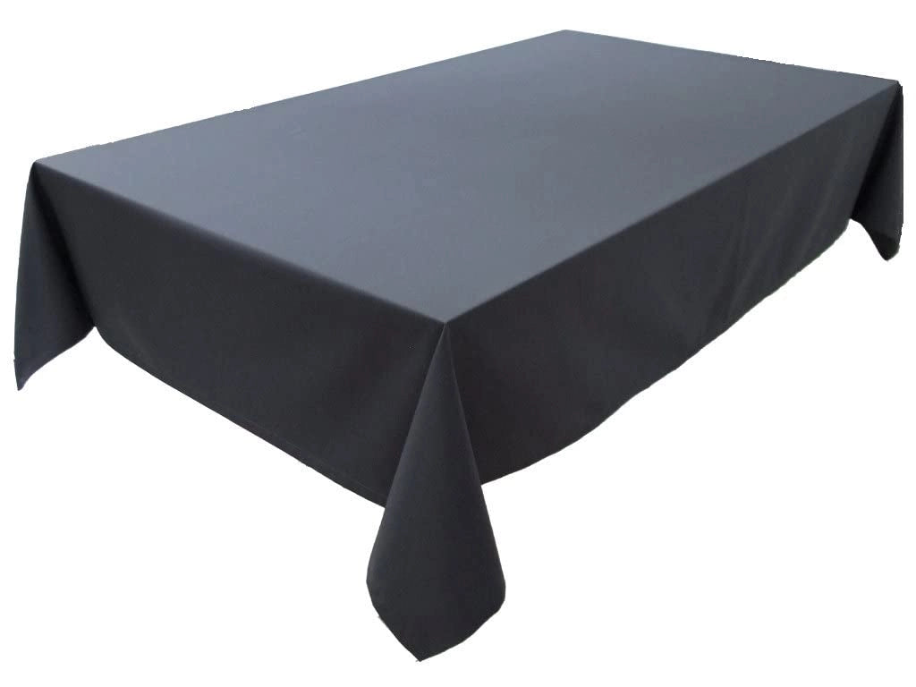 Tovaglia in cotone al 100%, dimensioni 150x260 cm, colore antracite