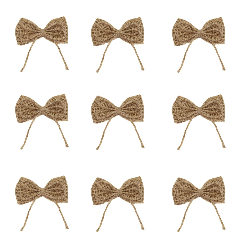 Sacchetti in juta, 10 pezzi, 4x6,5 cm, decorazioni rustiche fai-da-te