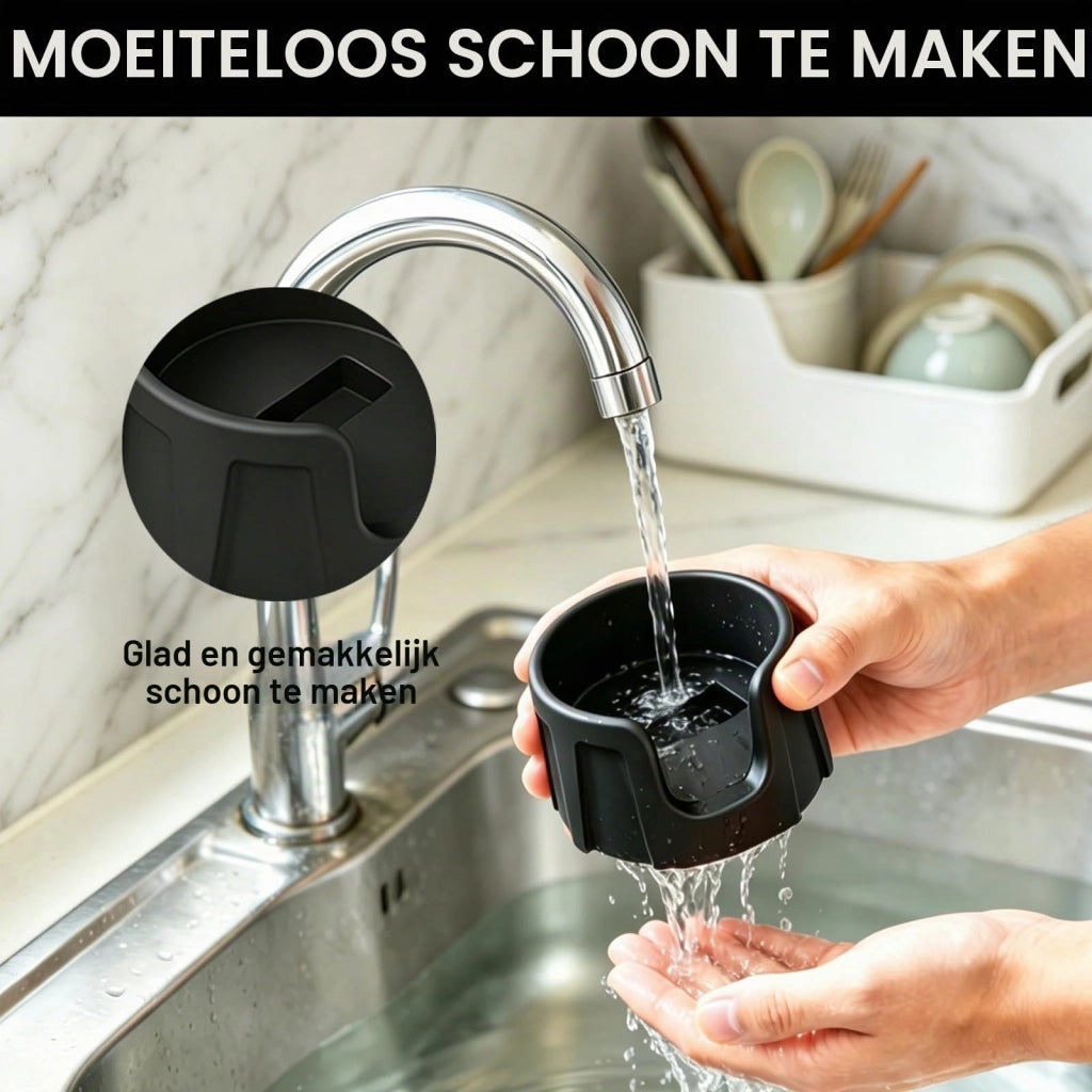 Base in silicone per pressino da caffè, compatibile con pressini da 51/58 mm, colore nero
