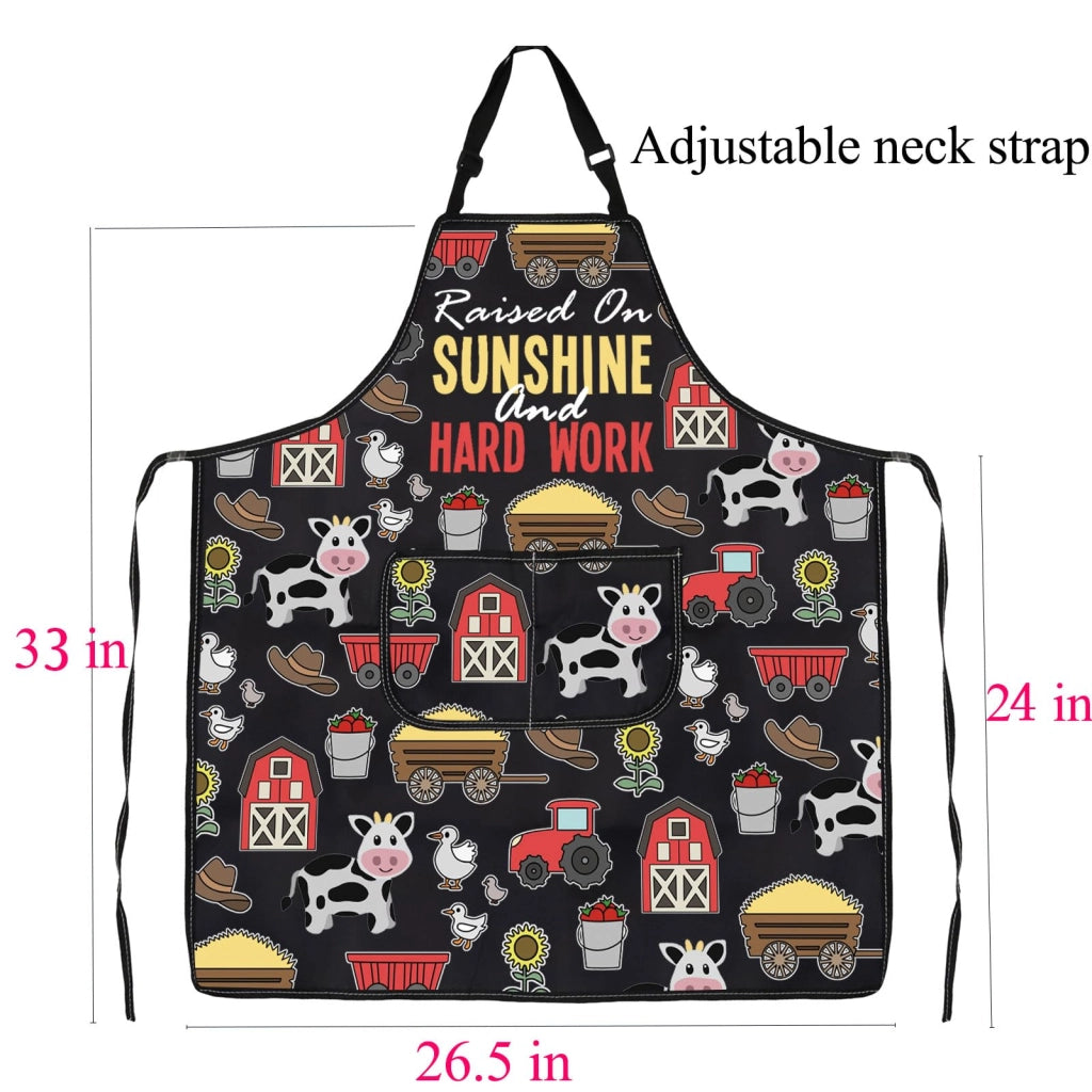 Grembiule impermeabile e resistente agli oli, design cartoon, 72x68 cm, unisex, per adulti