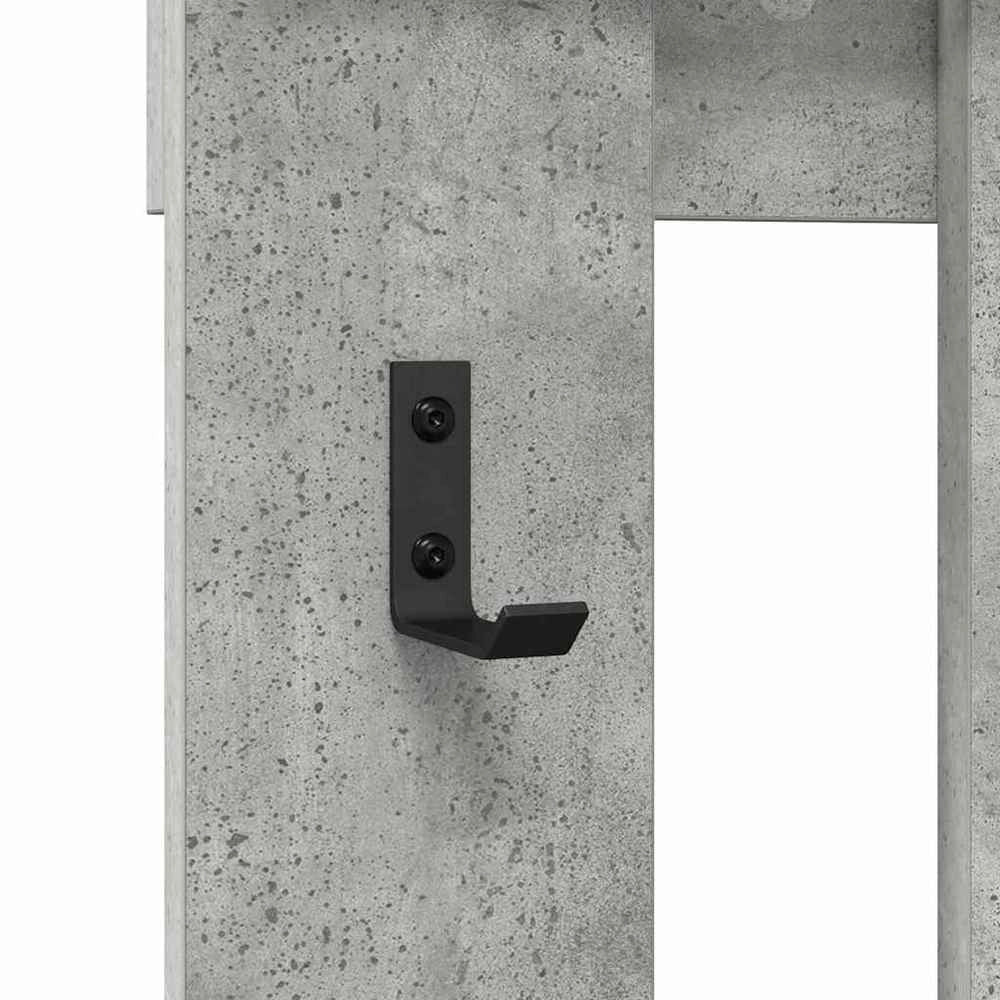 Appendiabiti a muro Grigio cemento 100 x 10 x 100 cm