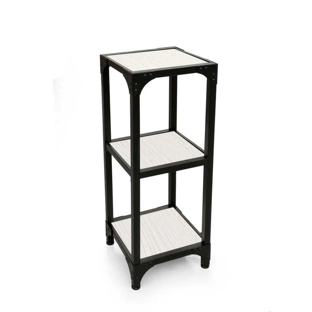 Mobiletto in metallo 3 ripiani cm 31x31x82h