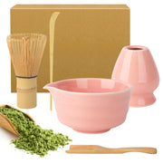 Set da tè Matcha composto da 5 elementi: brocca per versare, supporto e cucchiaini