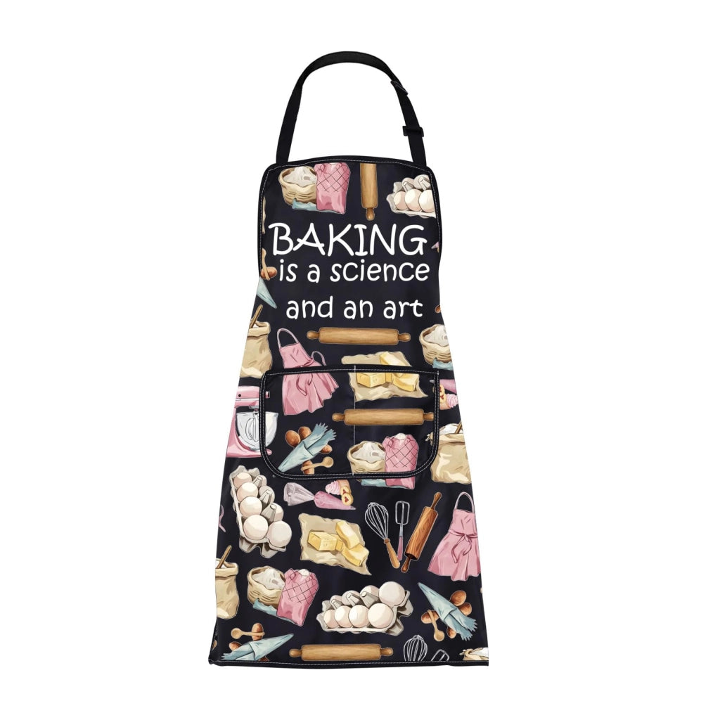 Grembiule con tasche, impermeabile, resistente agli oli, dimensioni 72 x 68 cm, unisex