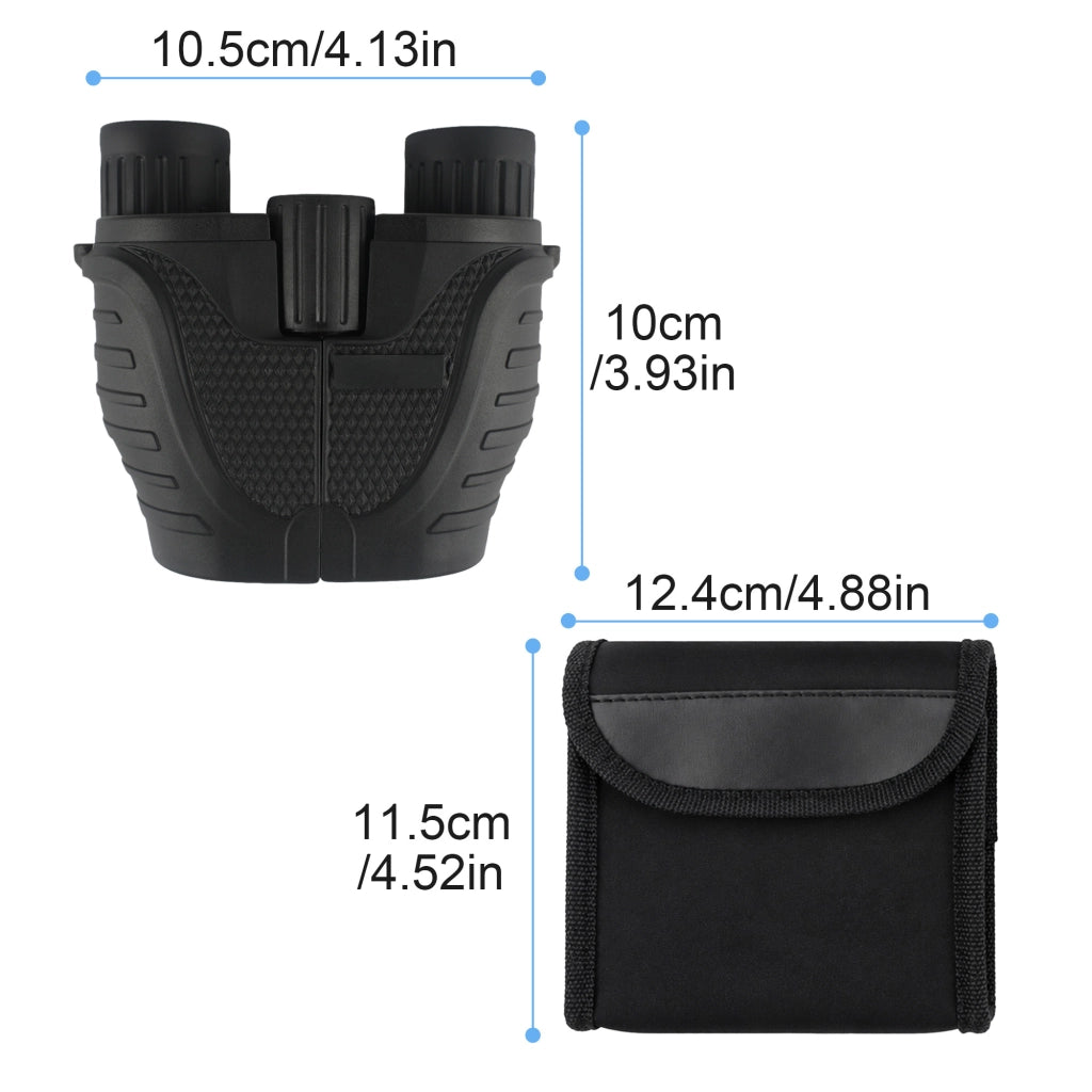 BINOCOLO compatto 10x25 con prismi BAK4 e rivestimento FMC verde